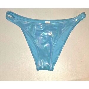 Aerie Iridescent Blue Swim Bathing Suit Bottom Cheeky Size Medium M NEW Mermaid